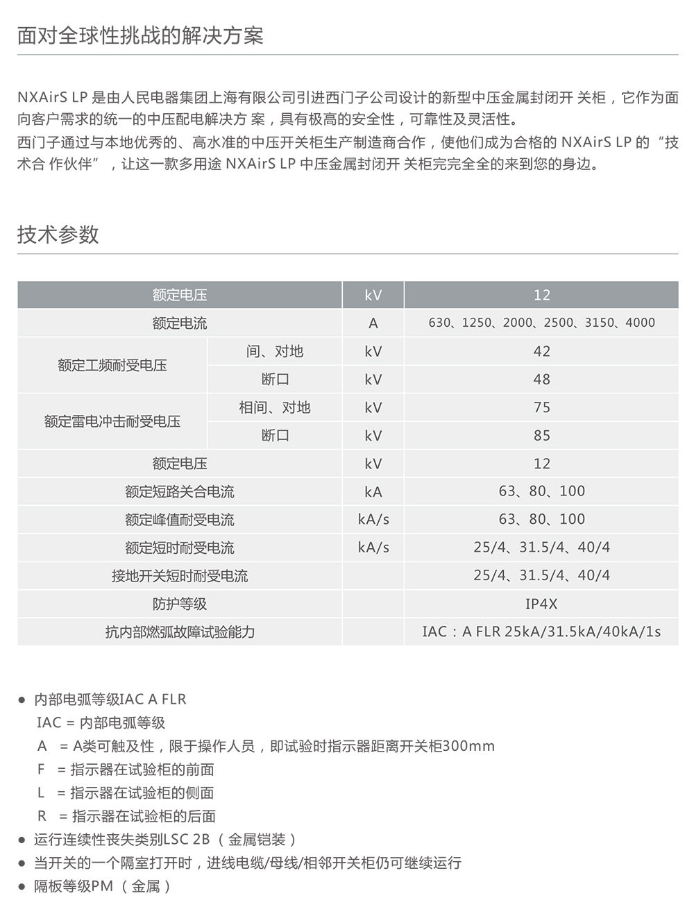 南宫NG·28相信品牌力量NXAirS LP金属封闭开关柜 
