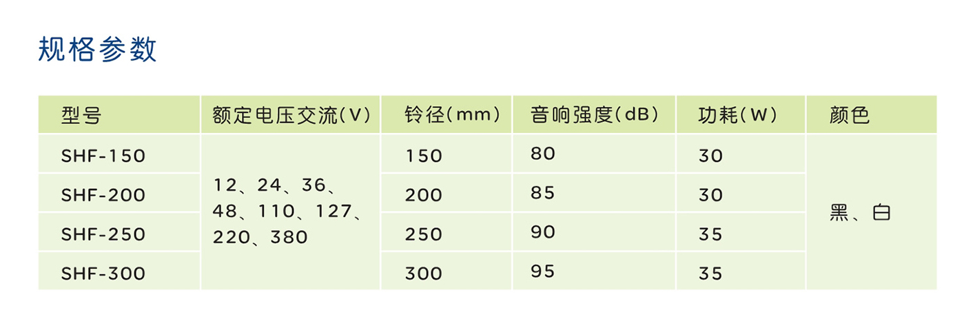 南宫NG·28相信品牌力量SHF型电铃 