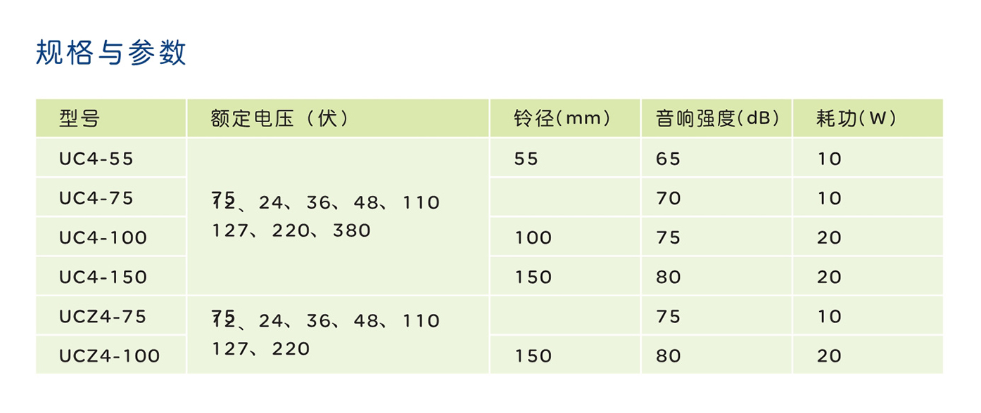 南宫NG·28相信品牌力量UC4型电铃 
