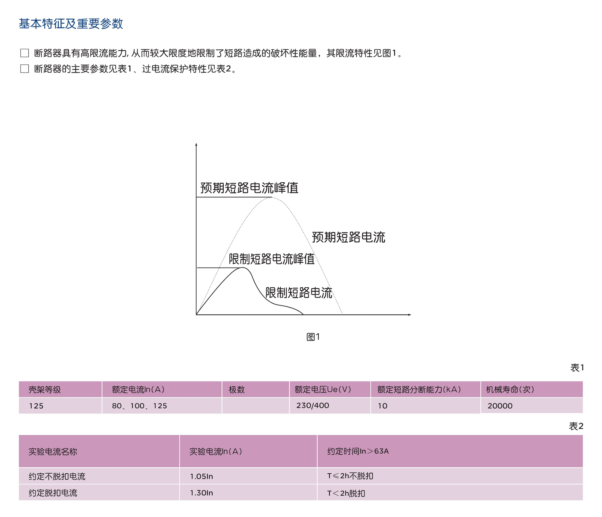 南宫NG·28相信品牌力量RDB5-125H系列小型断路器 